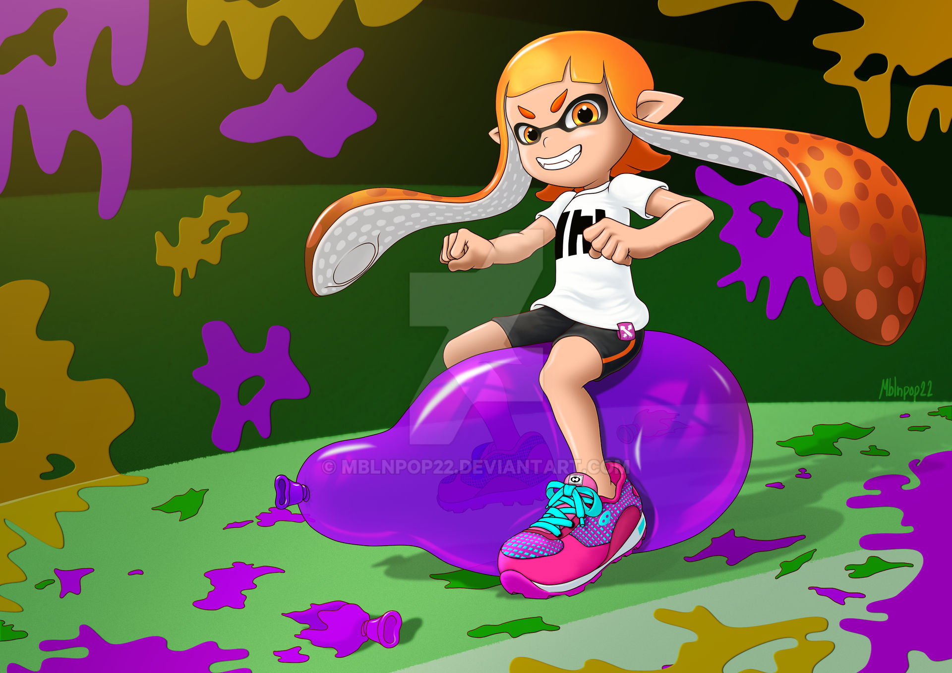 Inkling Splatoon Fan Art by Mblnpop22 on DeviantArt