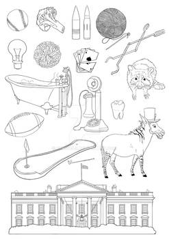 Line Clip Art Compiled