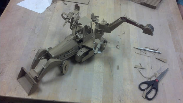 Cardboard War Tractor.