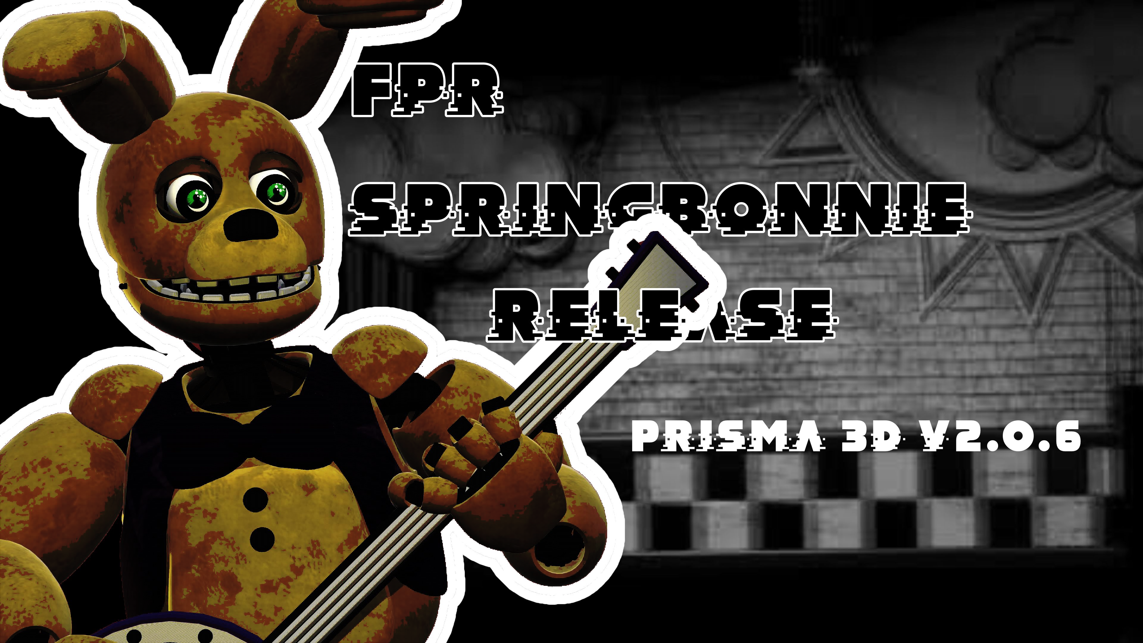 Fredbear and Springbonnie Blender release by Atticted on DeviantArt
