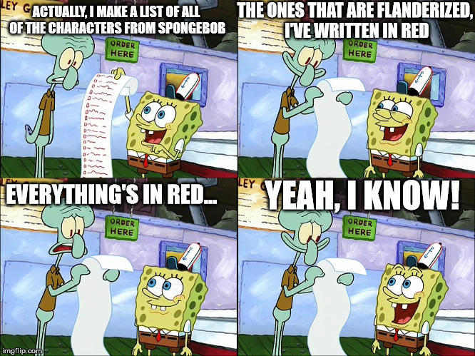 Spongebob's Flanderization by Roro102900 on DeviantArt