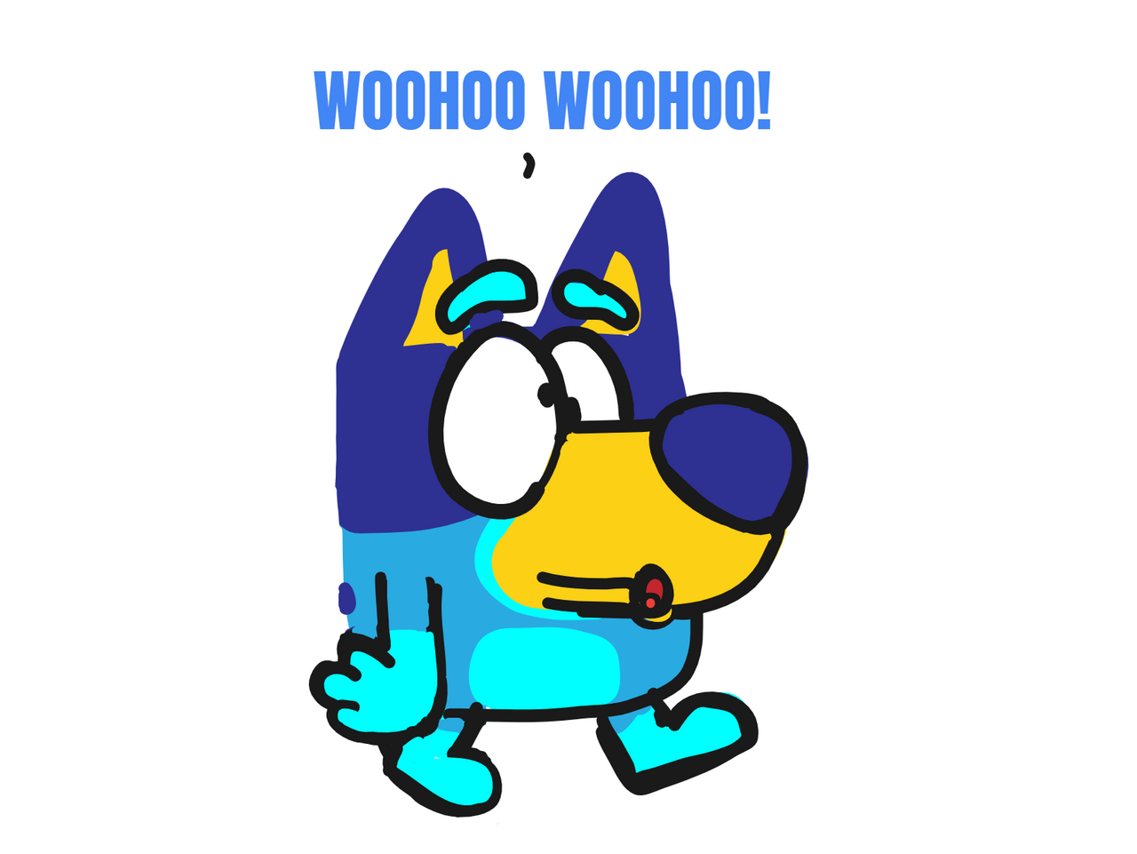 Bluey acting like Daffy Duck by ThisIsOokie on DeviantArt Bluey acting like Daffy Duck by ThisIsOokie on DeviantArt