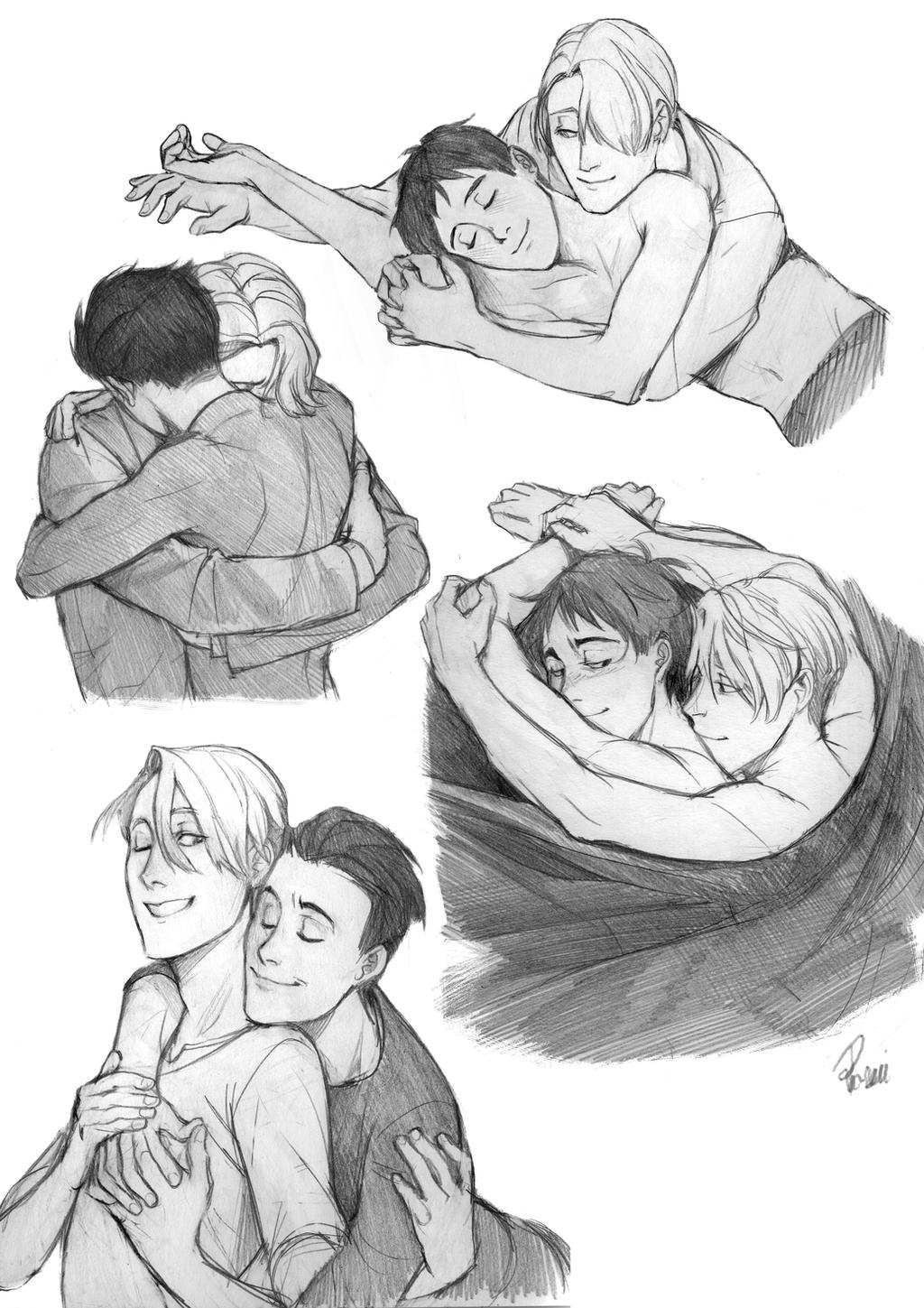 Hugs are important - Victuuri