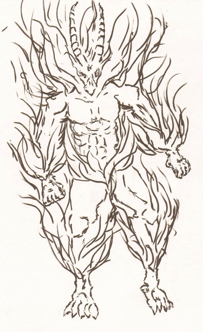 Simple Ifrit An Ifrit by FreeTheCows on DeviantArt