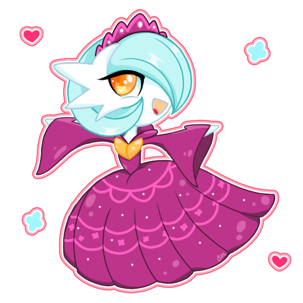 Shiny Mega Gardevoir transparent background PNG clipart