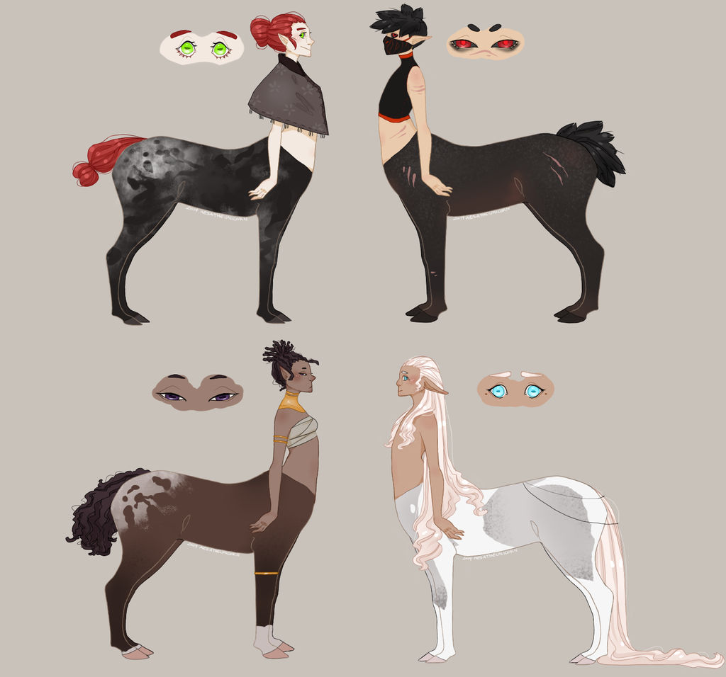 Centaur Animorph Centaurs (open) by Aesa-the-Unicorn on DeviantArt