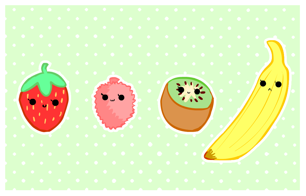 cute foods - fruit selection