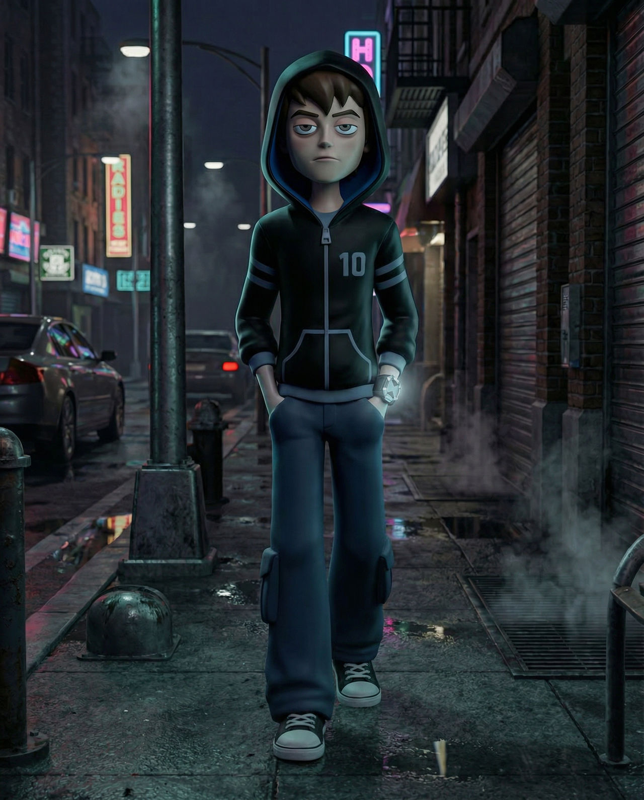 Negatrix Ben 10 Nega by GandWForever on DeviantArt