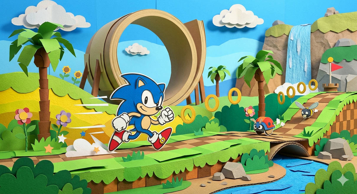 Sonic Papper Paper Sonic by GandWForever on DeviantArt
