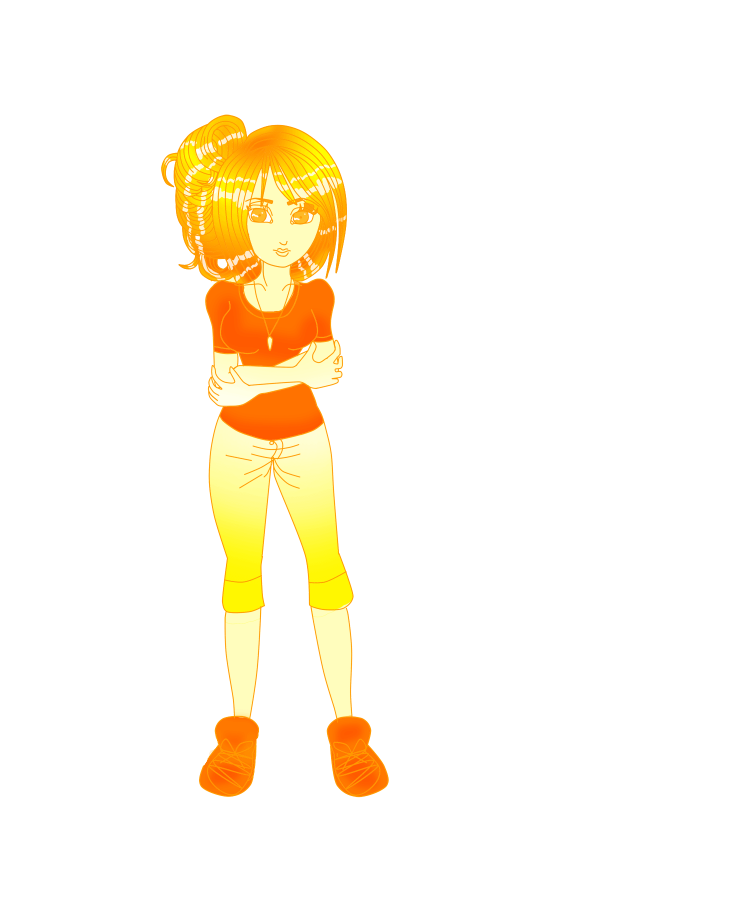 orangey girl