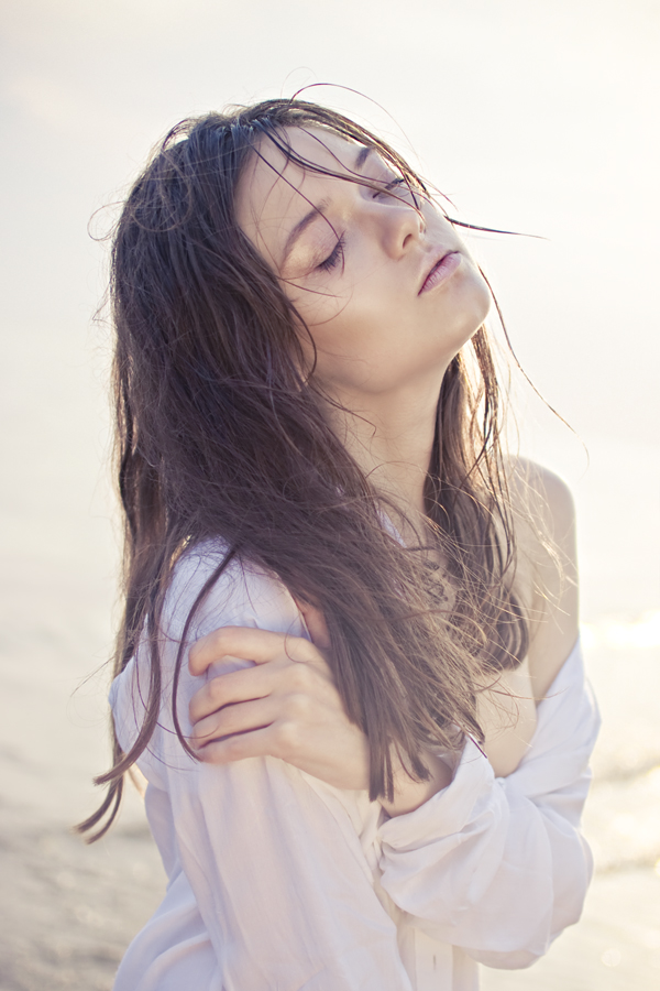 portrait in the evening sun