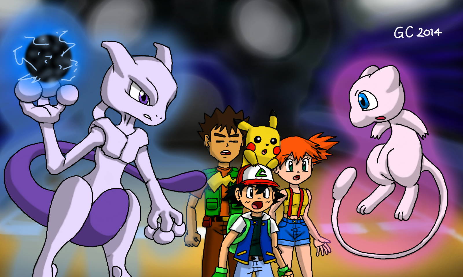 Mewtwo Vs. Mew by Tinuvion on DeviantArt