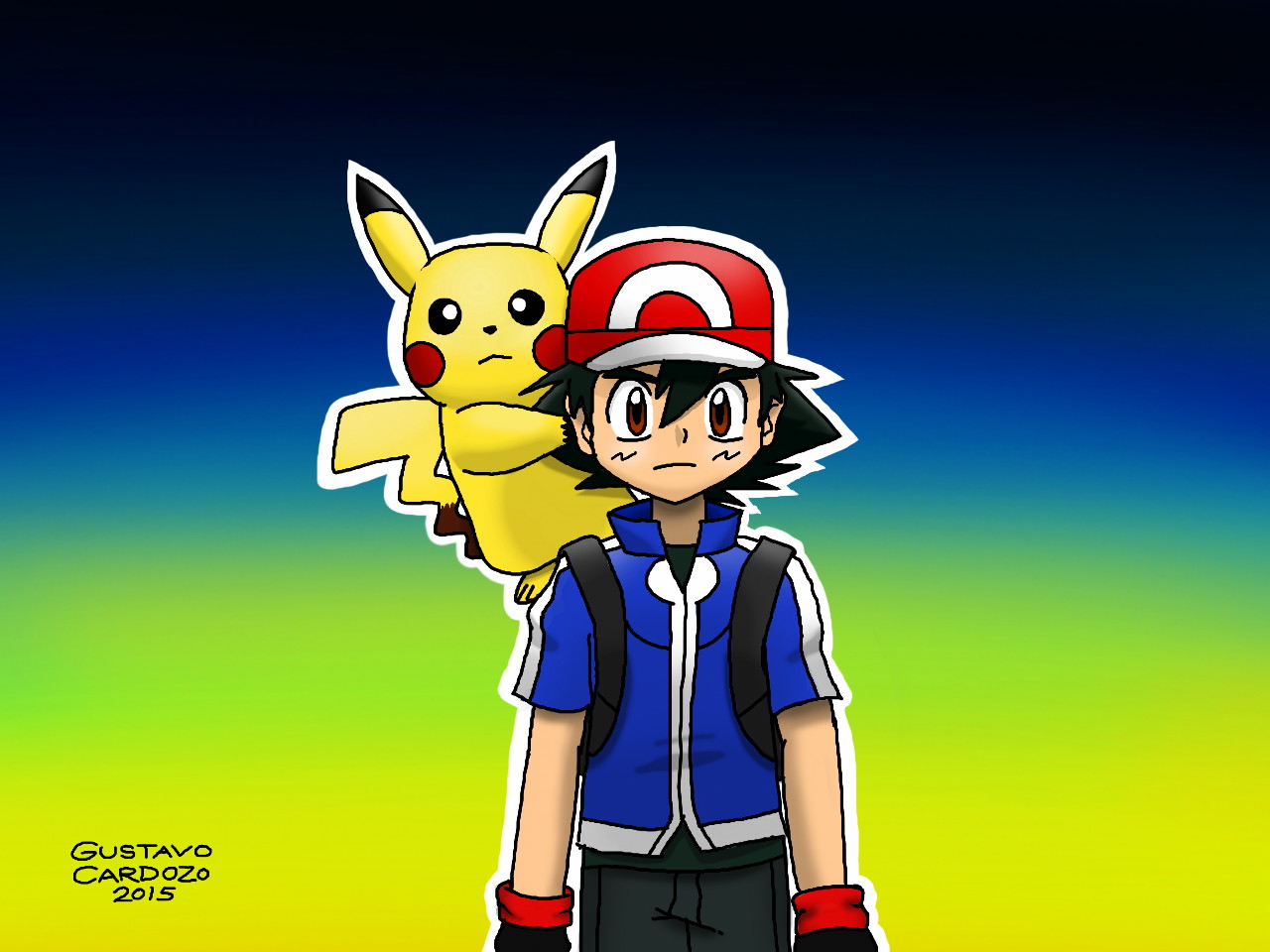 ASH & PIKACHU - Desenho de fabricio_sayajin - Gartic