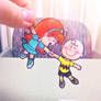 Charlie Brown and Little Red-Haired Girl
