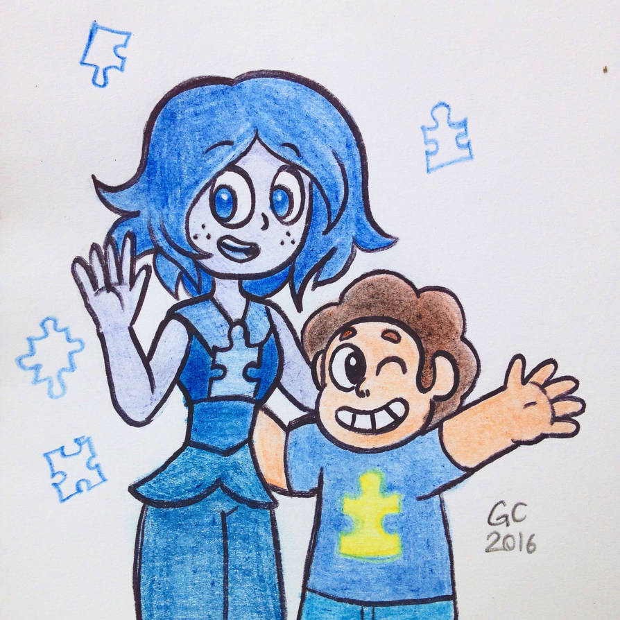 Blue and Steven by GustavoCardozo97