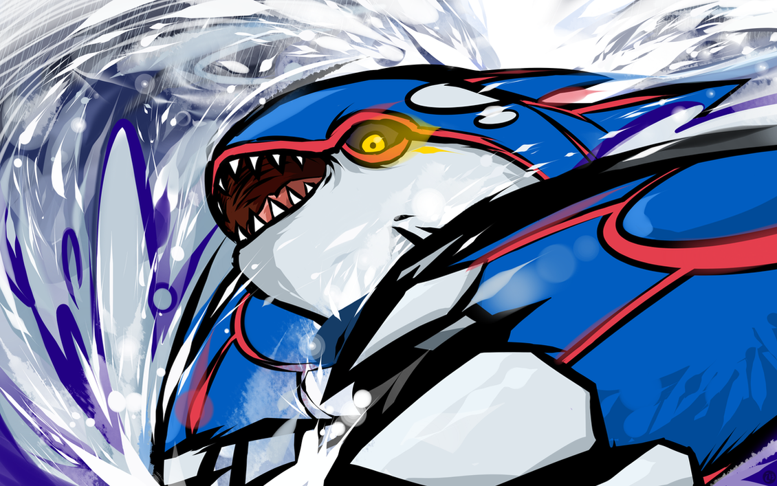 Kyogre | Water Spout by ishmam