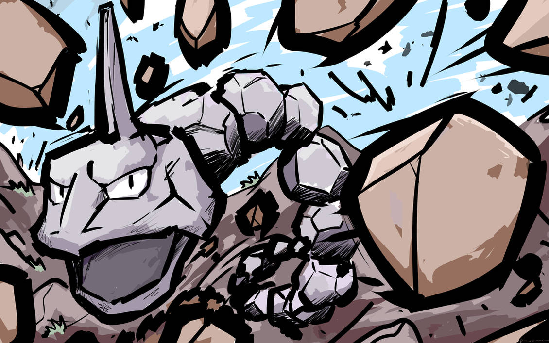 Onix | Rock Throw by ishmam on DeviantArt