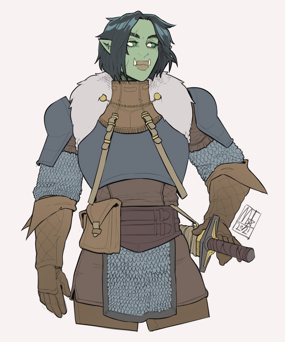 Half Orc Fighter by Lord-Of-The-Guns on DeviantArt