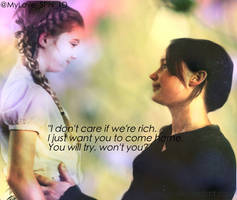 Primrose and Katniss Everdeen