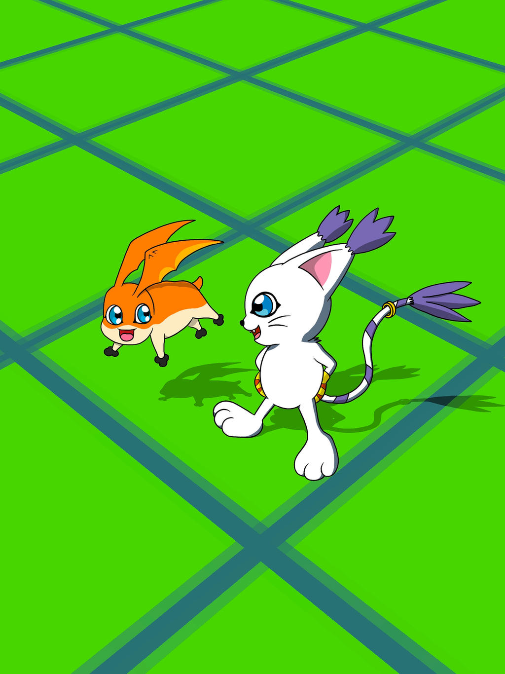 Fatamon Gatomon and Patamon by gfcf14 on DeviantArt