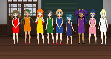 Pokemon Girls Formal Outfits