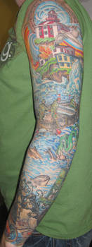newfounland tattoo sleeve