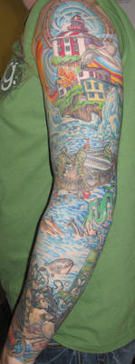 newfounland tattoo sleeve