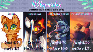 N3koParadox's Comission Price-list 2022