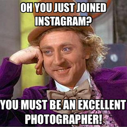 Willy wonka Instagram meme