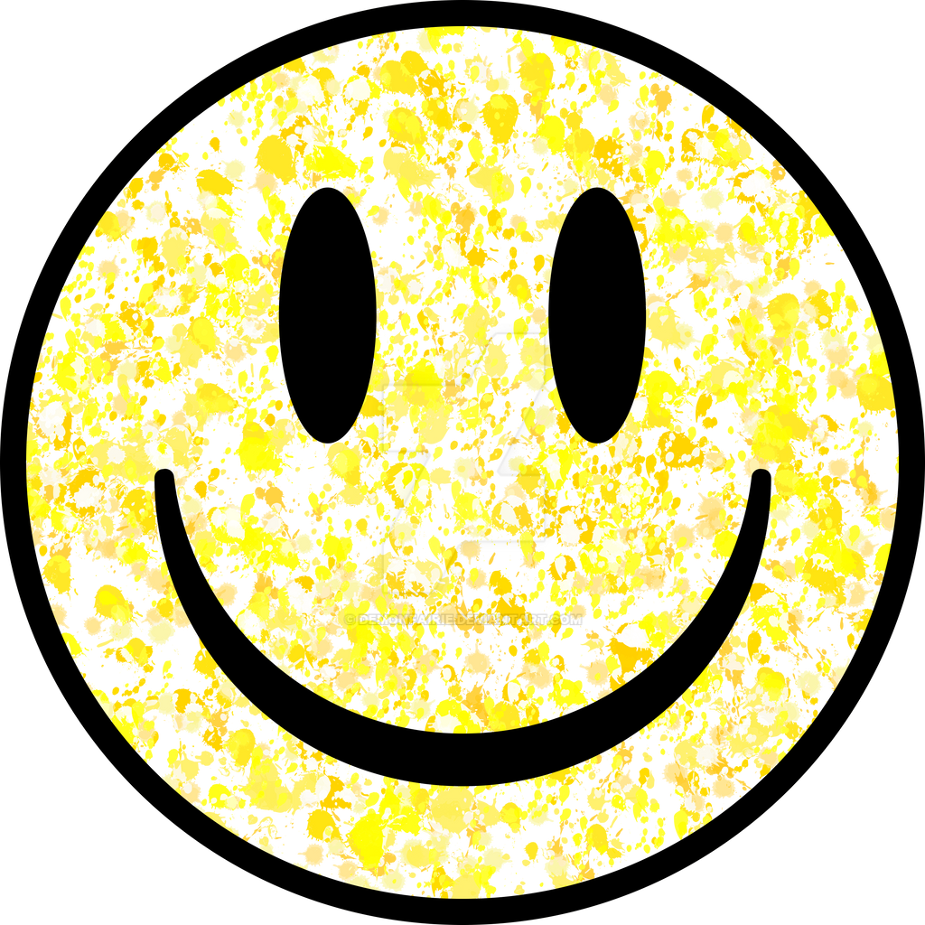 Splashed Smiley Face Splattered Smiley Face by demonfairie on DeviantArt