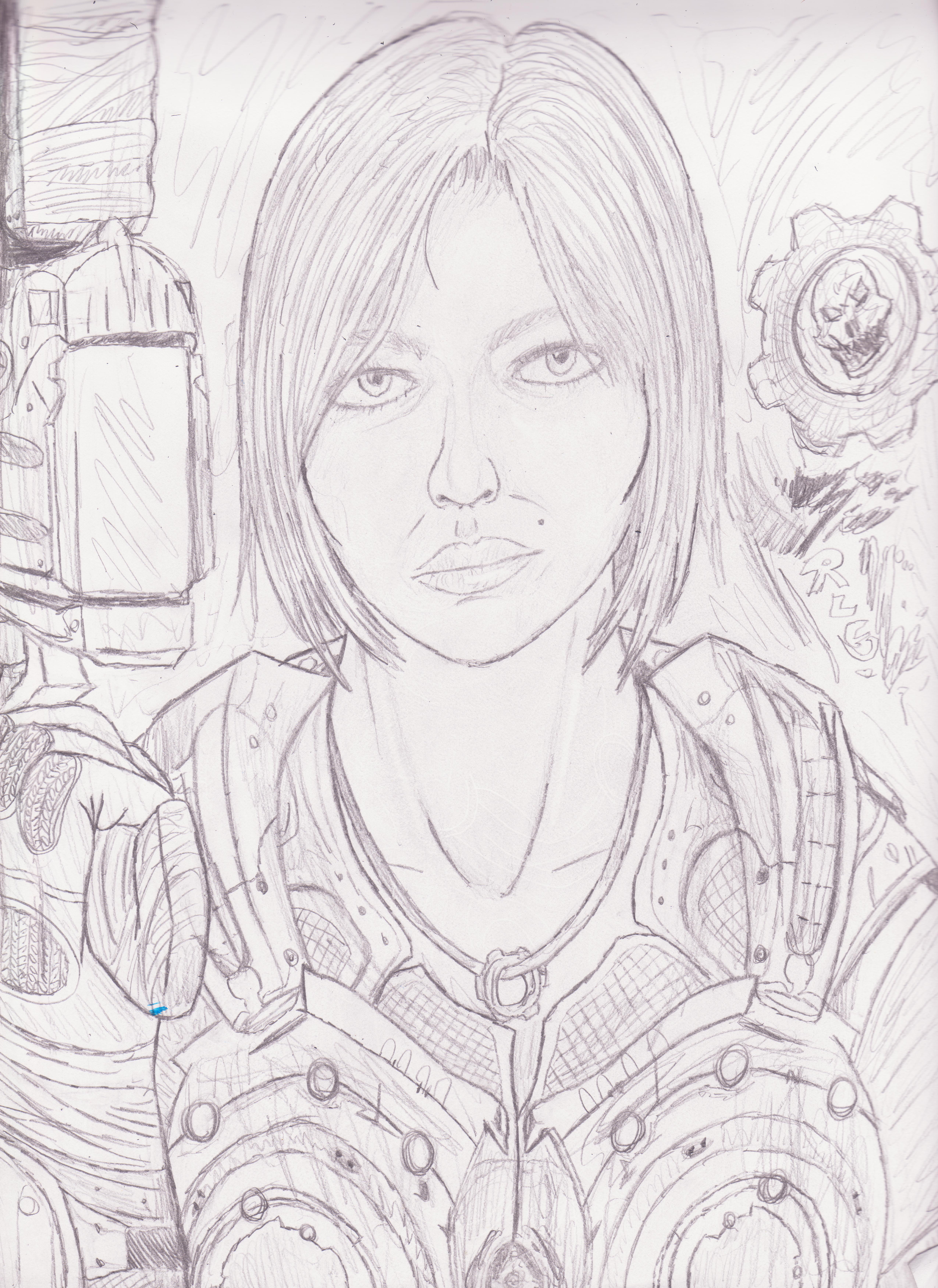 Gears of War 3 - Anya Stroud - Drawing