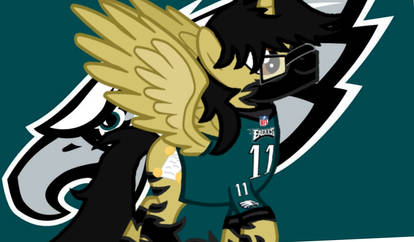 Kenny the Arcanpony wear n eagle Jersey number 11 