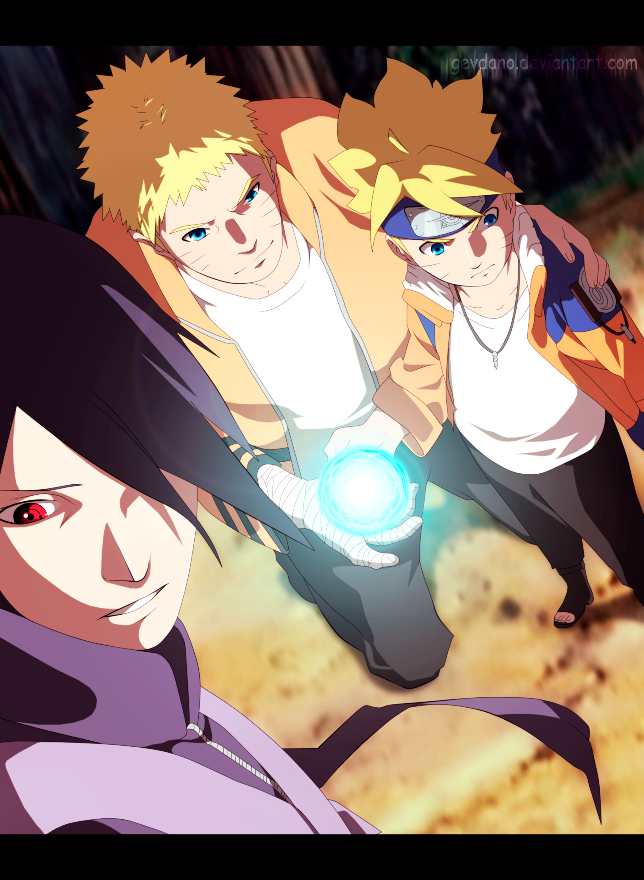 Naruto e Sasuke em Boruto