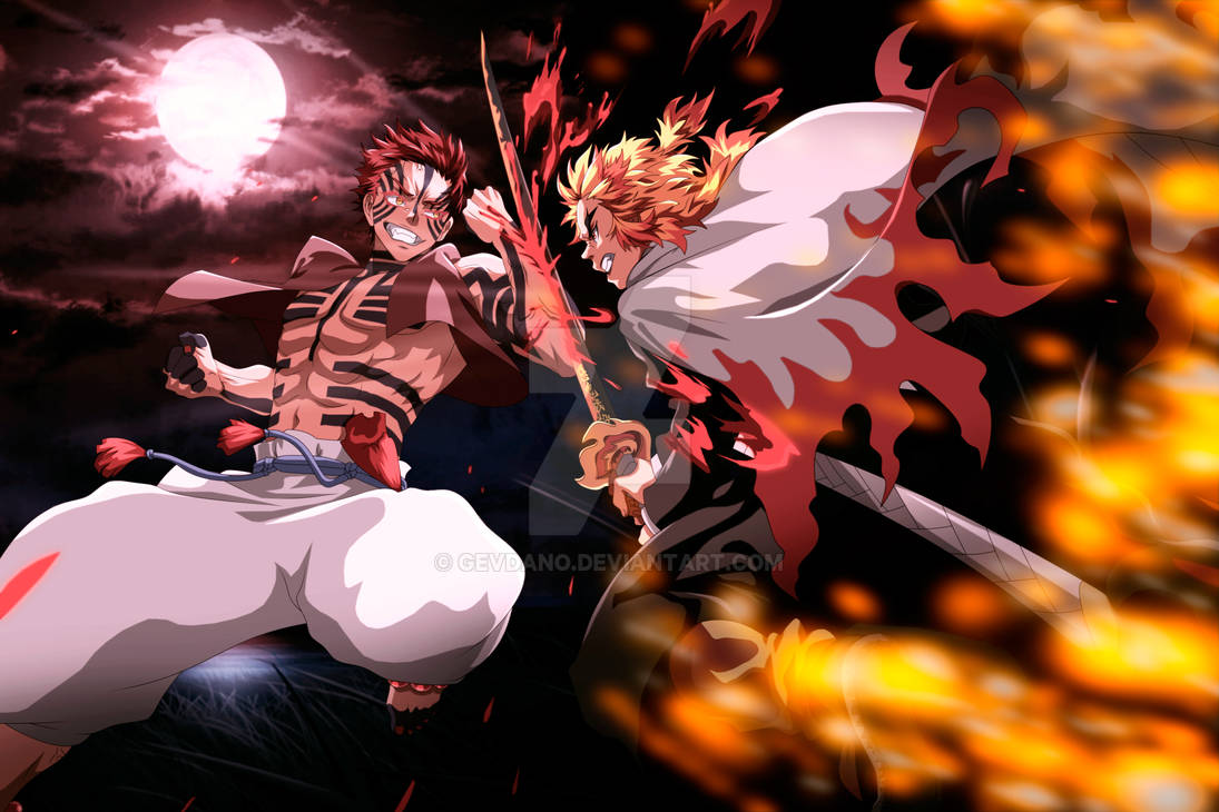 Rengoku vs Akaza by LinoZomber on DeviantArt