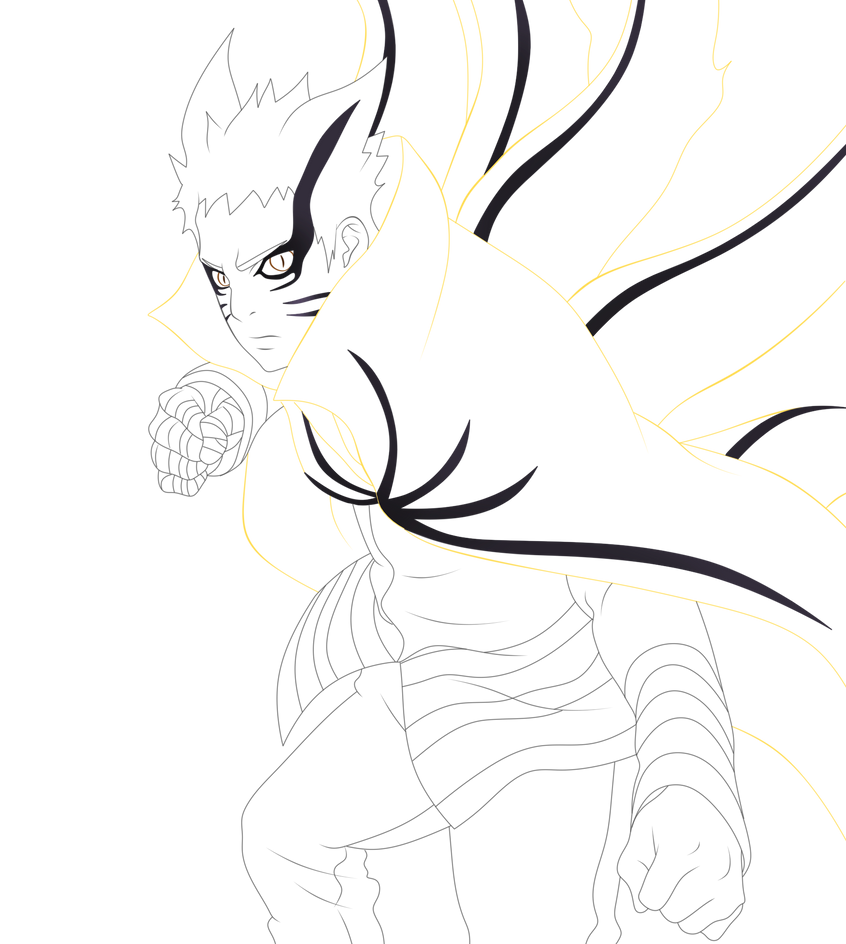 Naruto Bayron Lineart by GEVDANO on DeviantArt