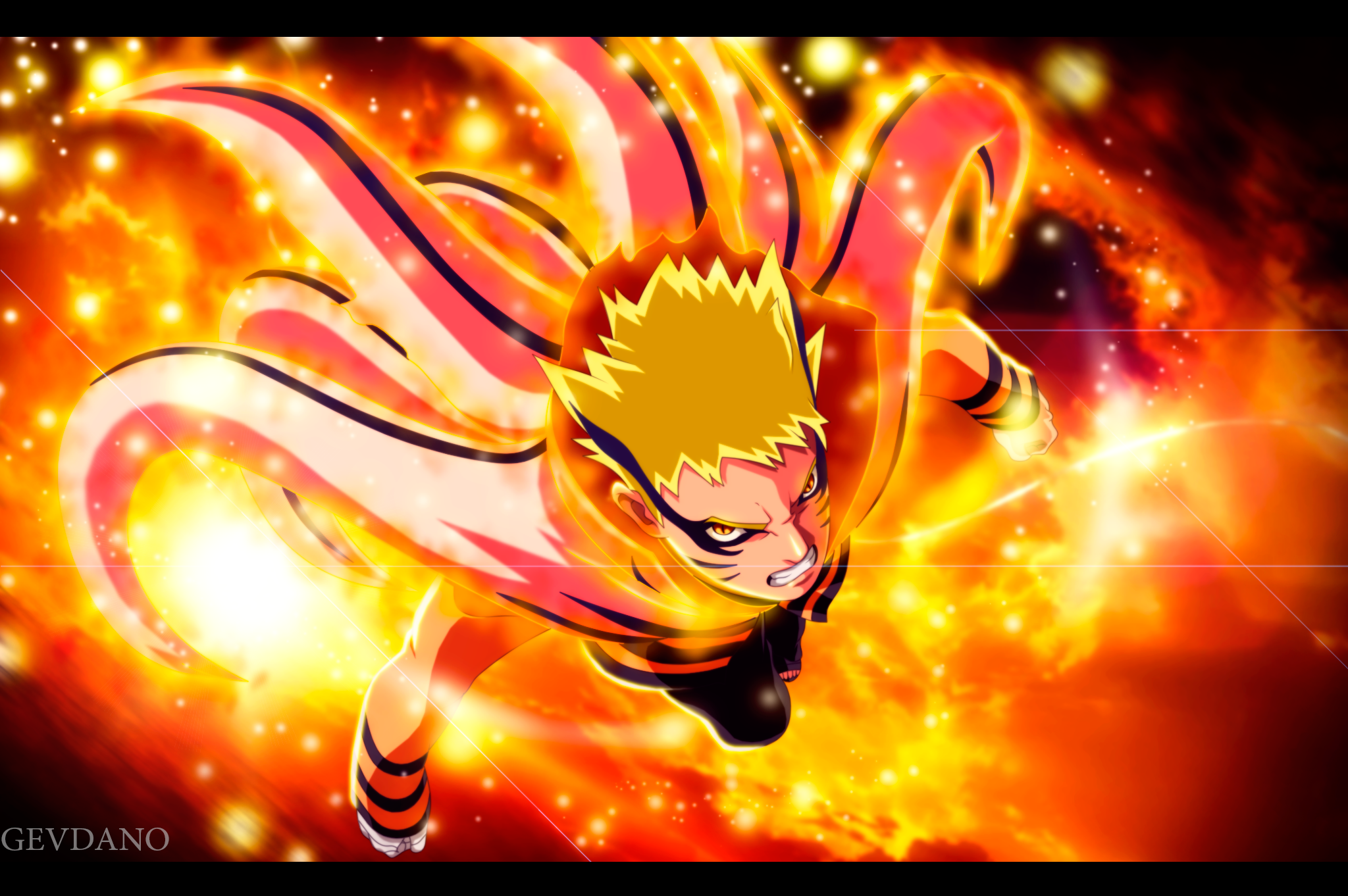 Naruto Baryon mode by GEVDANO on DeviantArt