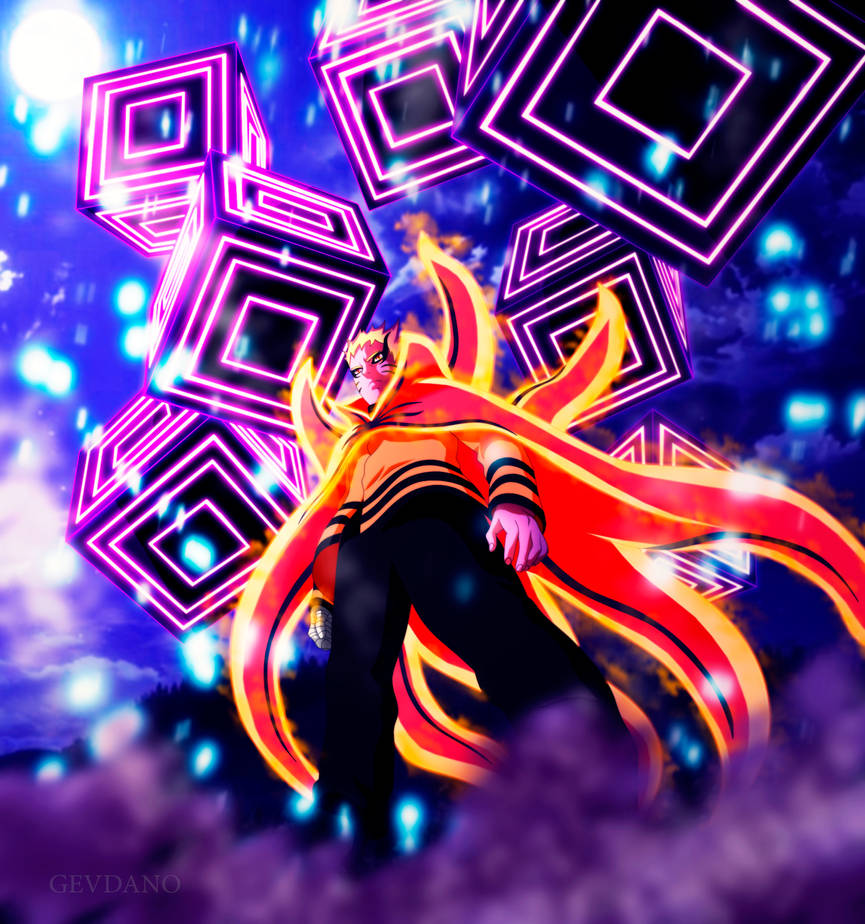 Naruto Baryon mode by GEVDANO on DeviantArt