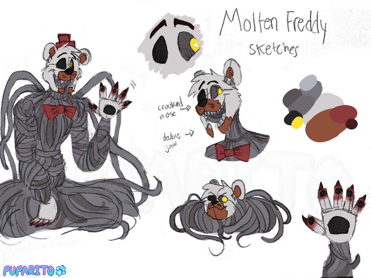 Molten Freddy:. Fan Art by JuliArt15 -- Fur Affinity [dot] net