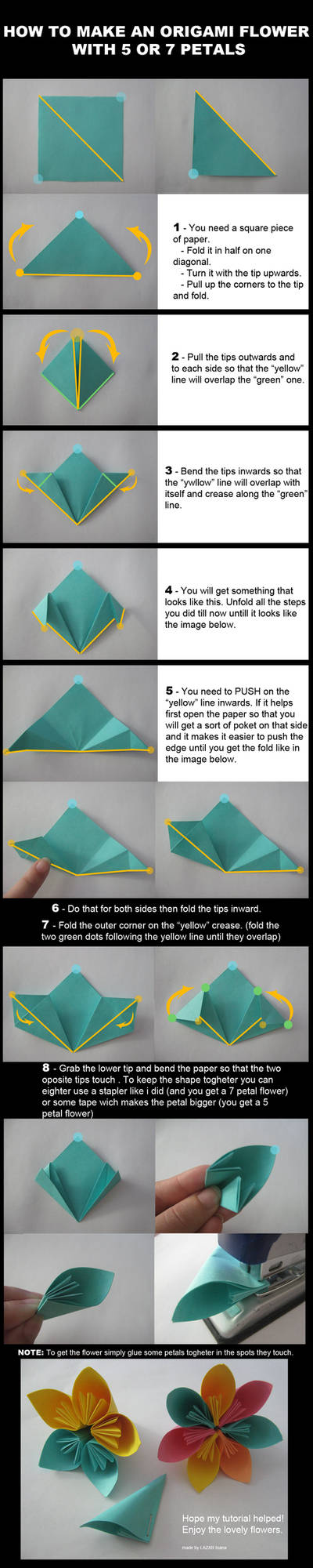 Origami Flower Tutorial