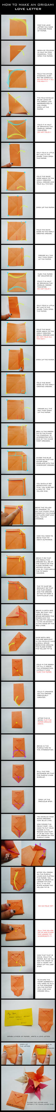 TUTORIAL: Origami Love Letter