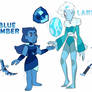 Blue Amber and Larimar