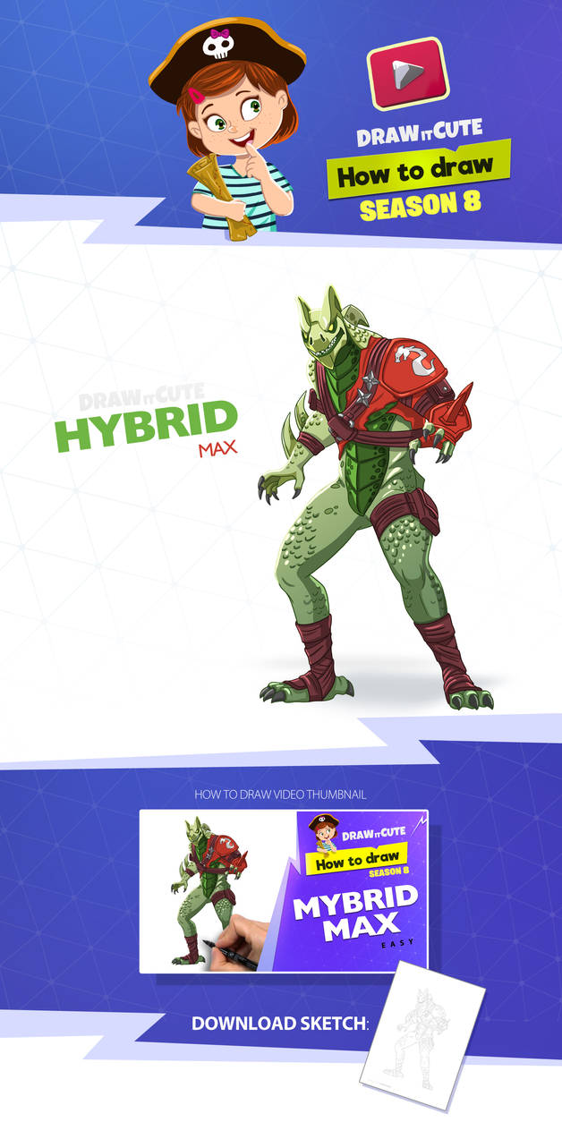 fortnite hybrid deviantart - how to draw hybrid max fortnite season 8 tutoria by drawitcute how to draw hybrid max fortnite season 8 tutoria by drawitcute - fortnite hybrid deviantart
