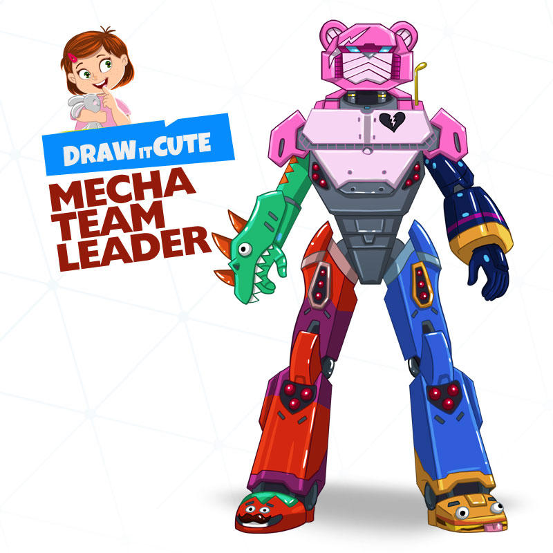 How to draw Mecha Team Leader Fortnite season 10 by drawitcute on