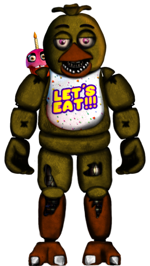 Withered Chica Render #2 by KingAngryDrake on DeviantArt