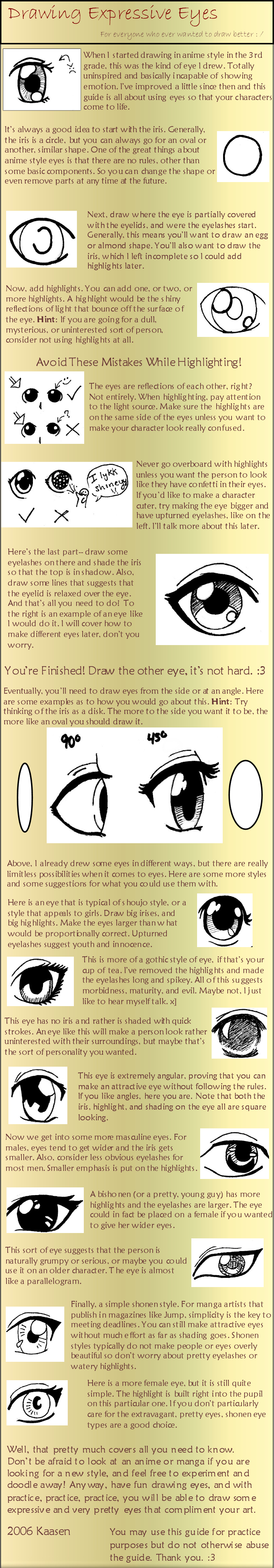 Drawing Eyes in Anime Style