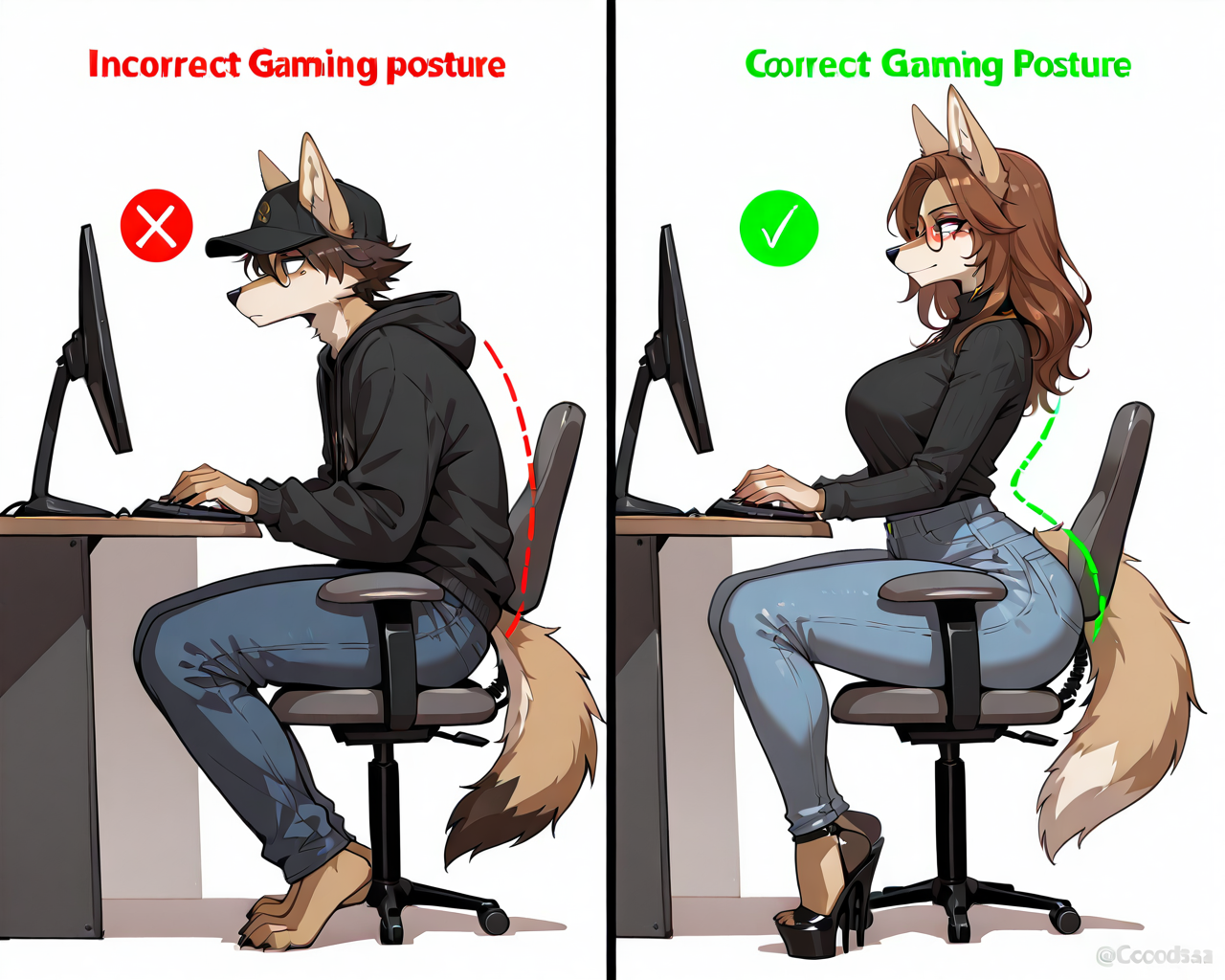Correct Gaming Posture By Brussel Sprout On DeviantArt correct-gaming-posture-by-brussel-sprout-on-deviantart