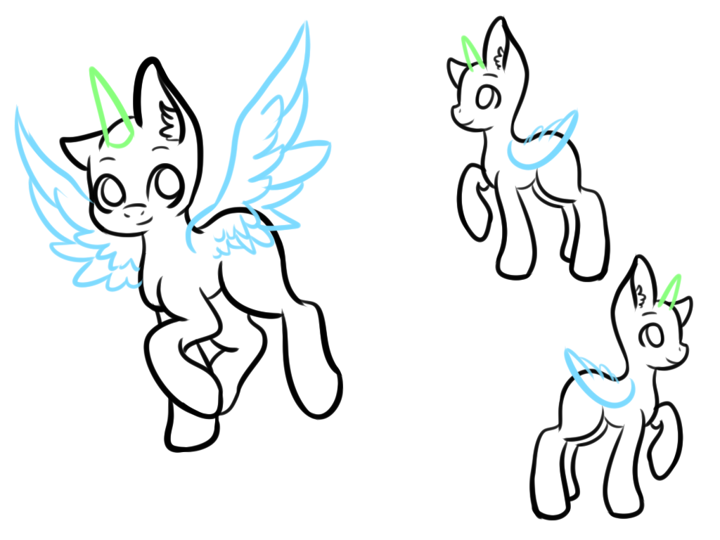 F2U: MLP Reference Sheet Base by artwayste on DeviantArt