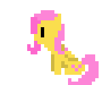 Fluttershy and the Bubble (pixel animation) by Zztfox