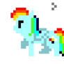 Rainbow Dash with animated Cutie Mark