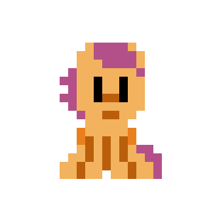 Scootaloo and a Fly (Pixel Animation)